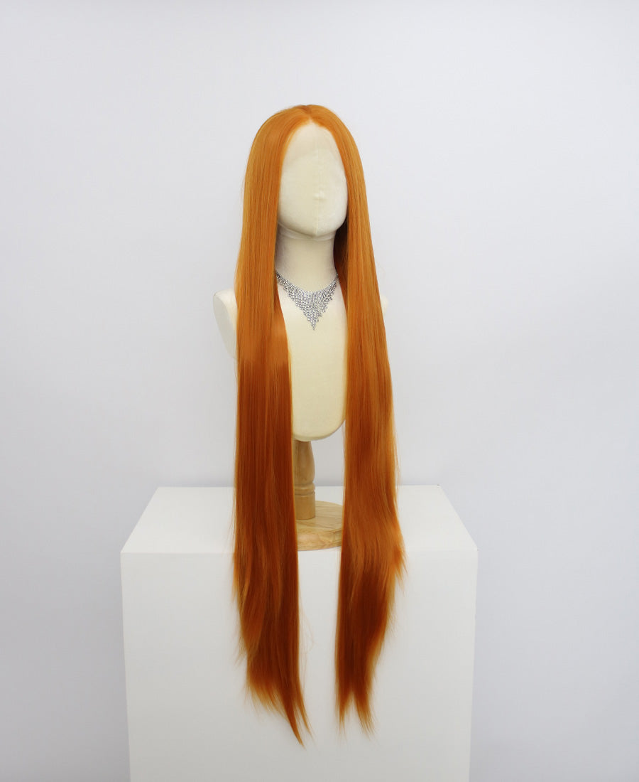 Zane-Orange Lace Frontal Synthetic Wigs
