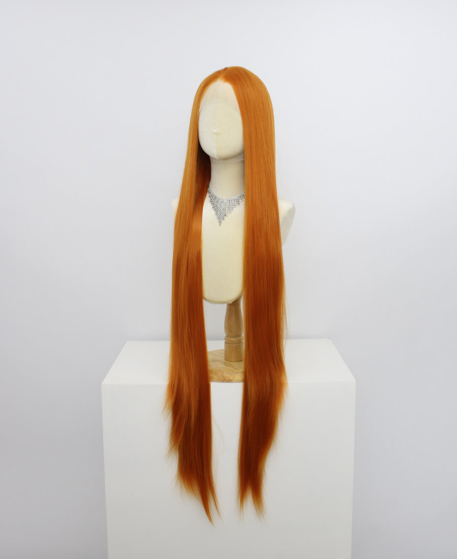 Zane-Orange Lace Frontal Synthetic Wigs