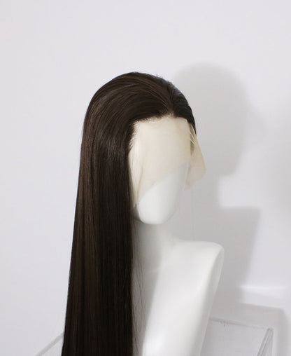 Zane-Brown Lace Frontal Synthetic Wigs High quality extra long wig 65" inch wig