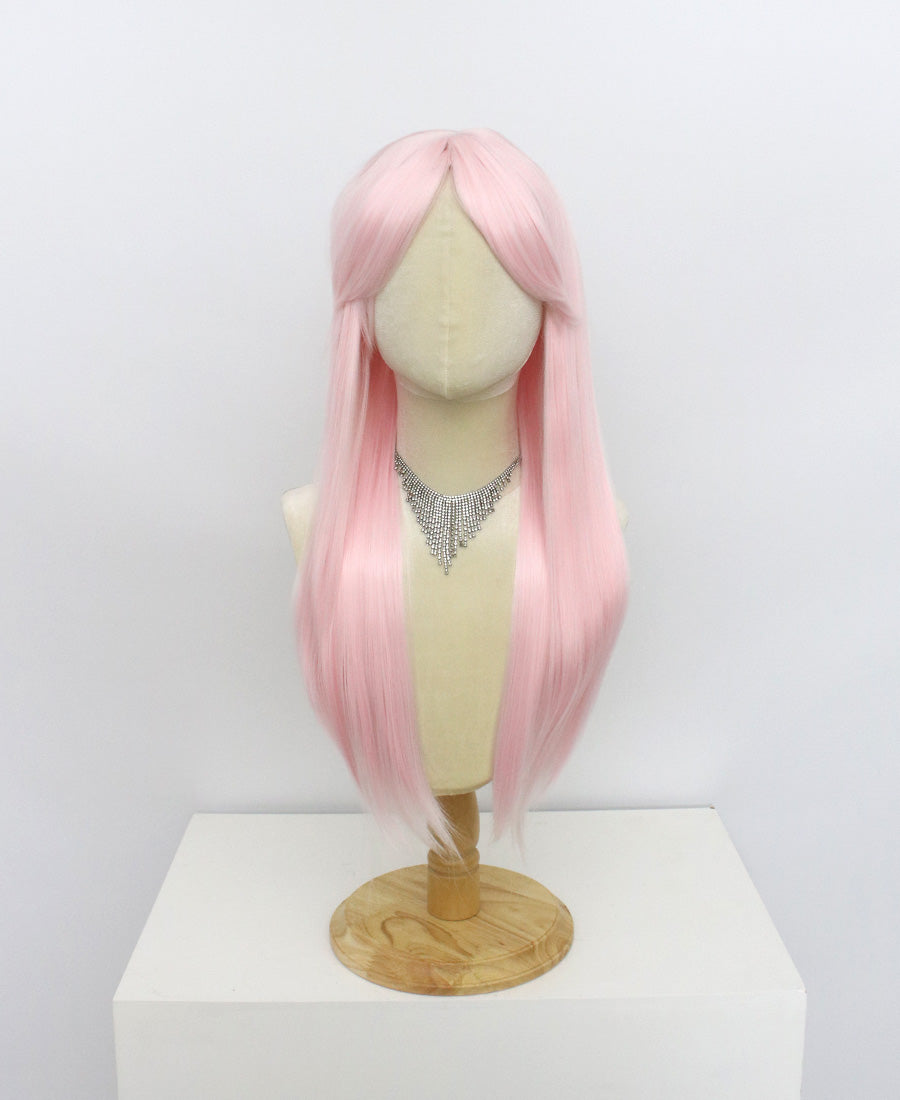 Ariel-Pink Hard Frontal Synthetic Wigs