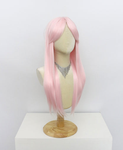 Ariel-Pink Hard Frontal Synthetic Wigs