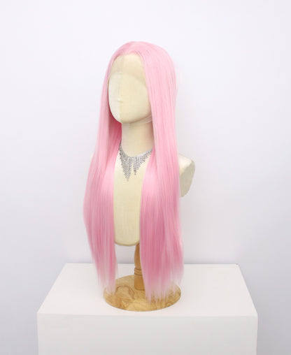 Brielle-Pink Lace Frontal Synthetic Wigs