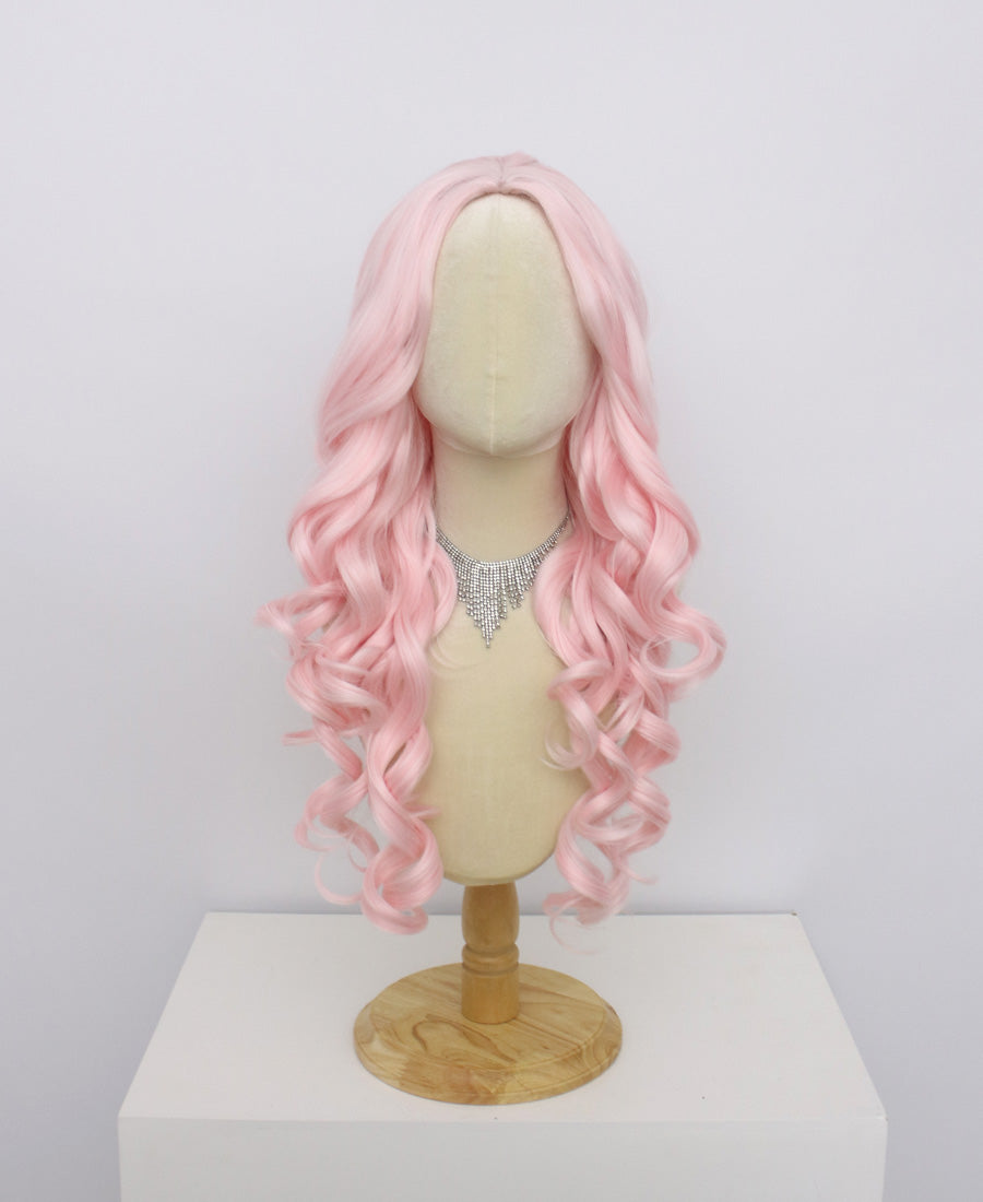 Ariel-Pink Hard Frontal Synthetic Wigs