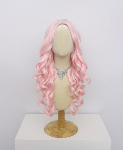 Ariel-Pink Hard Frontal Synthetic Wigs