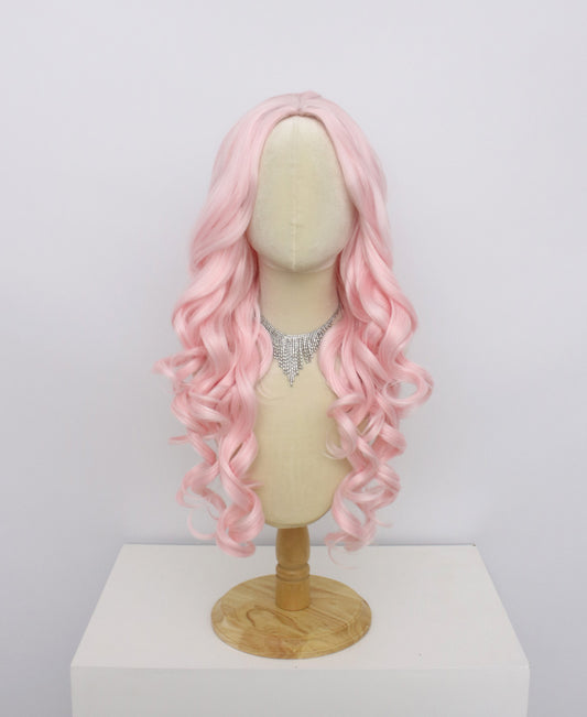 Ariel-Pink Hard Frontal Synthetic Wigs