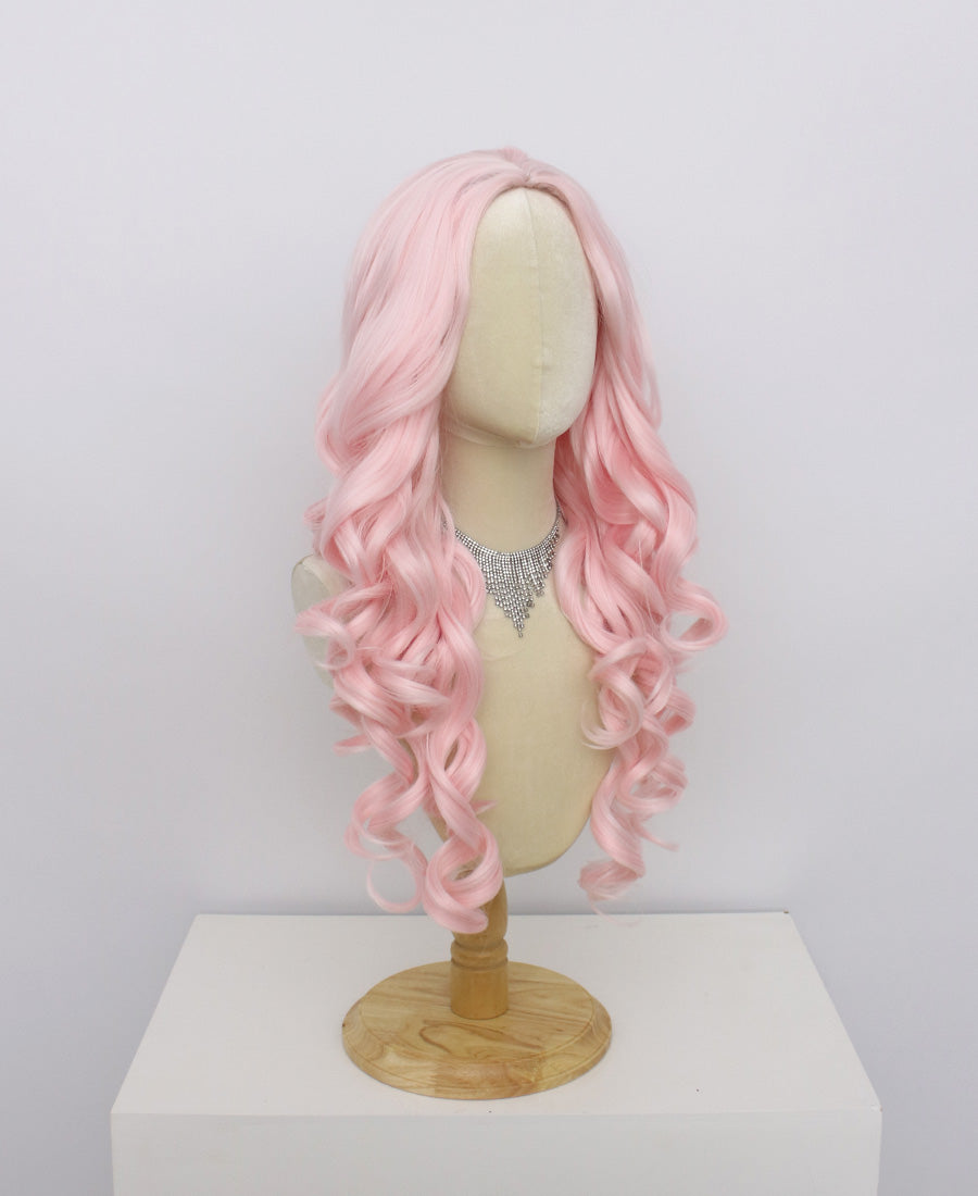 Ariel-Pink Hard Frontal Synthetic Wigs