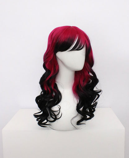 Mia-Pink And Black Hard Frontal Synthetic Wigs