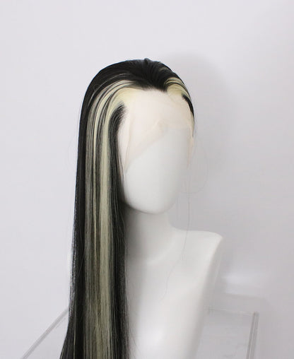 Zane-Black And White Lace Frontal Synthetic Wigs Fashion hot wig