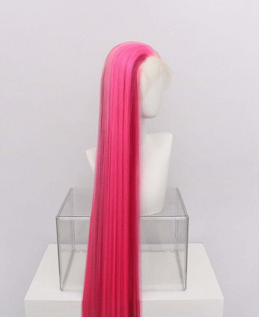 Zane-Pink Lace Frontal Synthetic Wigs Fashion wigs Long wigs 65 inch wigs