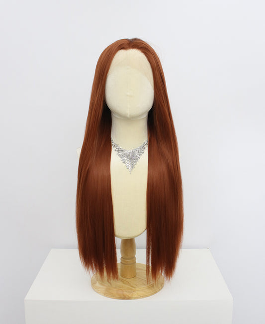 Brielle-Brown Lace Frontal Synthetic Wigs