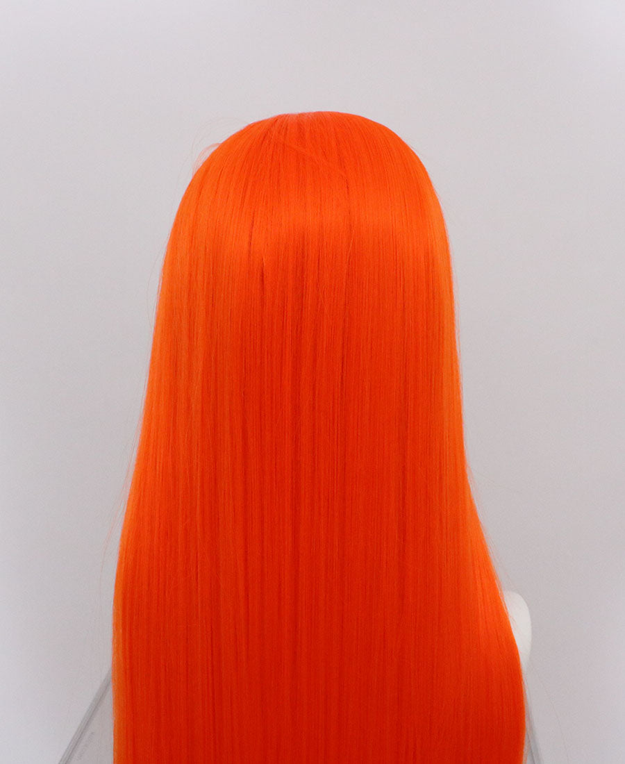 Zane-Orange Lace Frontal Synthetic Wigs super long wig 65 inch wig high quality