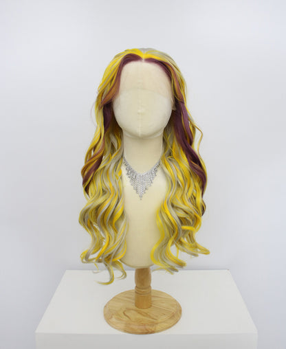 Freya-Yellow Lace Frontal Synthetic Wigs