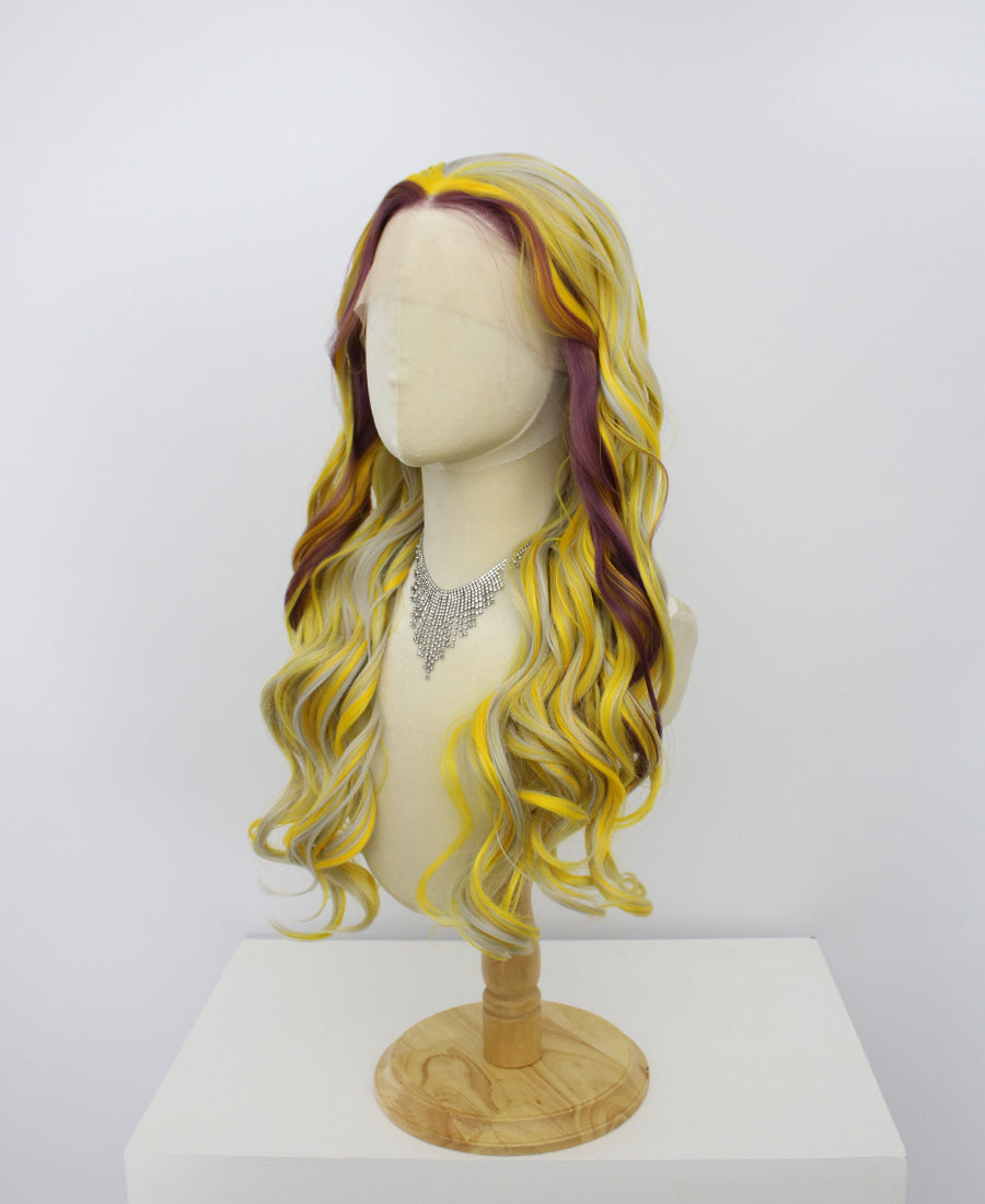 Freya-Yellow Lace Frontal Synthetic Wigs