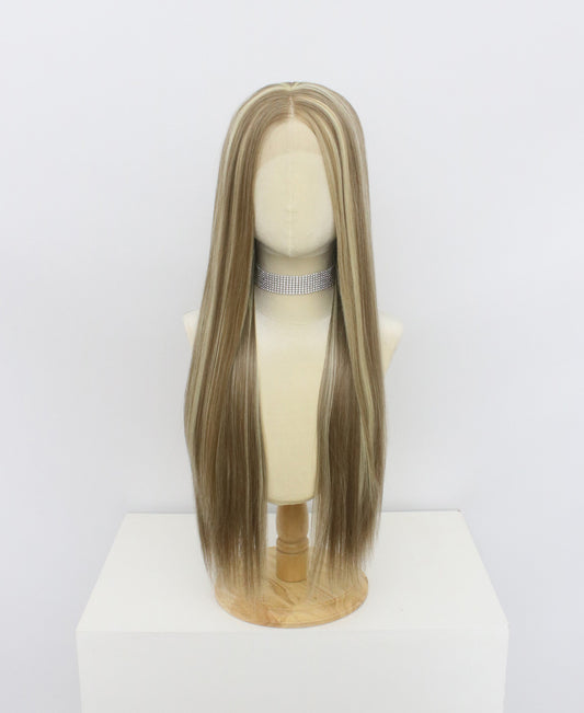 Ariana-Brown And Blonde Lace Frontal Synthetic Wigs