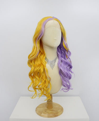 Freya-Orange And Purple Lace Frontal Synthetic Wigs