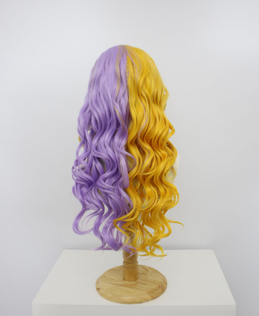 Freya-Orange And Purple Lace Frontal Synthetic Wigs