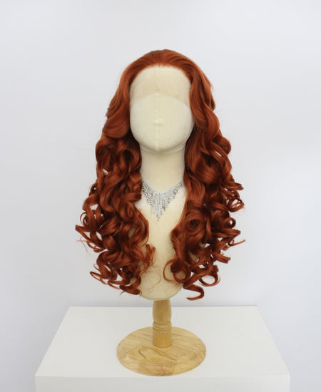 Katie-Brown Lace Frontal Synthetic Wigs