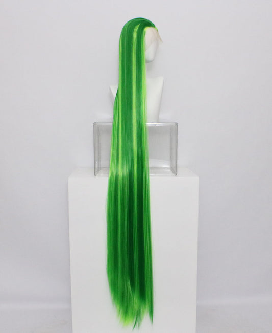 Zane-Green Lace Frontal Synthetic Wigs