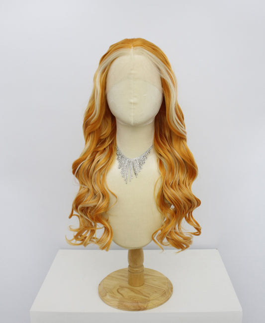 Freya-Orange Lace Frontal Synthetic Wigs