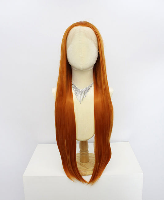 Brielle-Orange Lace Frontal Synthetic Wigs