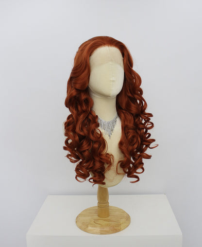 Katie-Brown Lace Frontal Synthetic Wigs