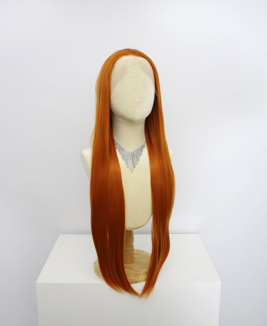 Brielle-Orange Lace Frontal Synthetic Wigs