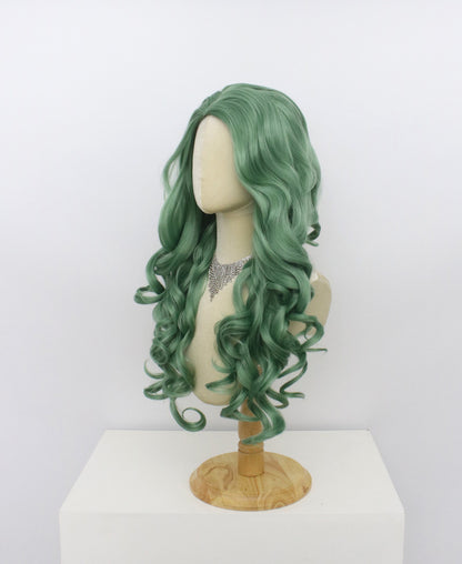 Ariel-Green Hard Frontal Synthetic Wigs