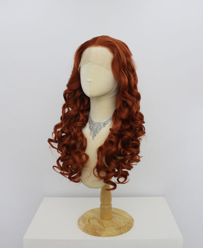 Katie-Brown Lace Frontal Synthetic Wigs