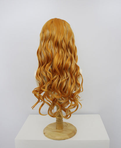 Freya-Orange Lace Frontal Synthetic Wigs