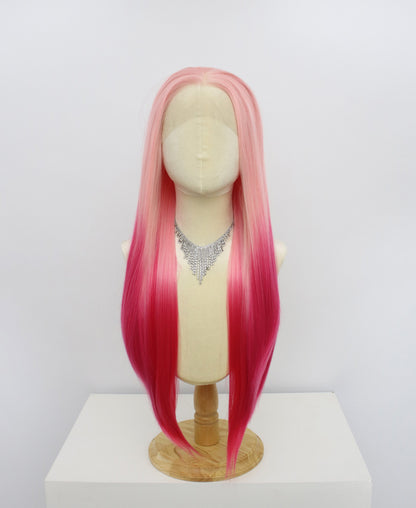 Ariana-Pink Lace Frontal Synthetic Wigs