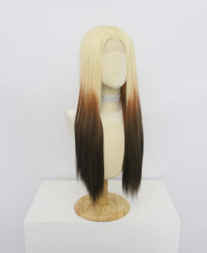 Ariana-Brown And Blonde Lace Frontal Synthetic Wigs