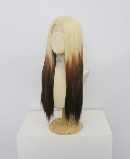 Ariana-Brown And Blonde Lace Frontal Synthetic Wigs