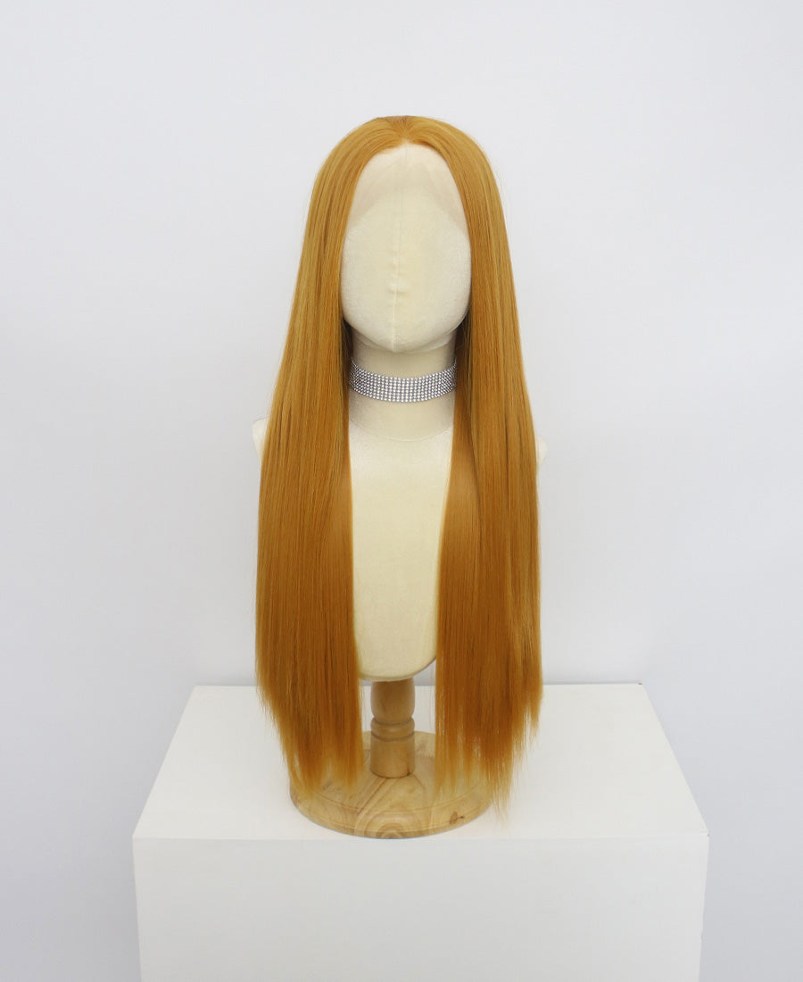 Brielle-Orange Lace Frontal Synthetic Wigs