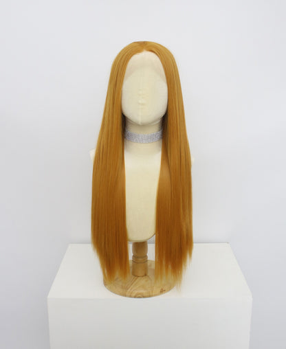 Brielle-Orange Lace Frontal Synthetic Wigs