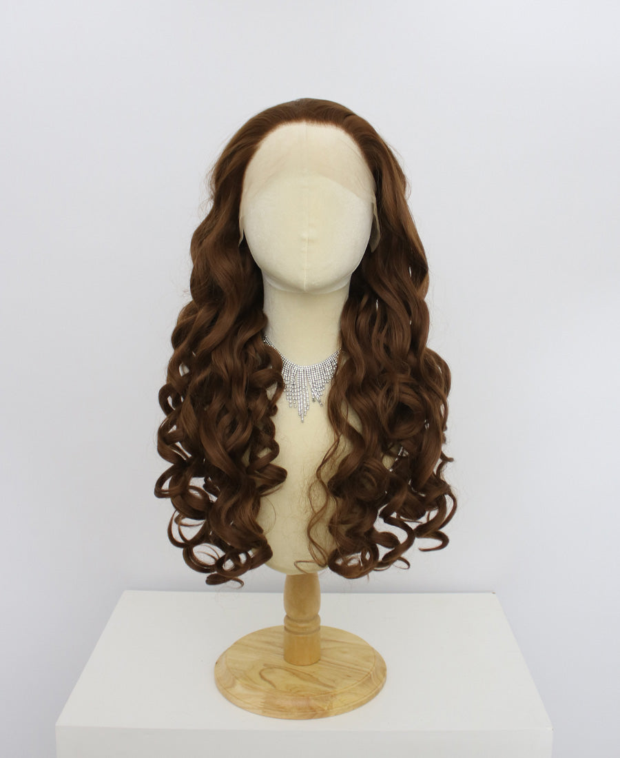 Katie-Brown Lace Frontal Synthetic Wigs