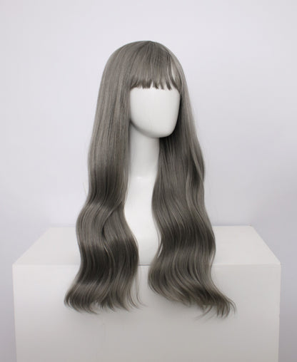 Mia-Grey Hard Frontal Synthetic Wigs