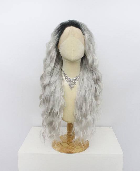 MGW-C-Grey Lace Frontal Synthetic Wigs