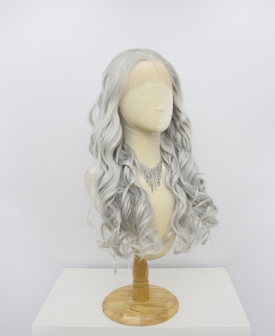 Brielle-Grey Lace Frontal Synthetic Wigs