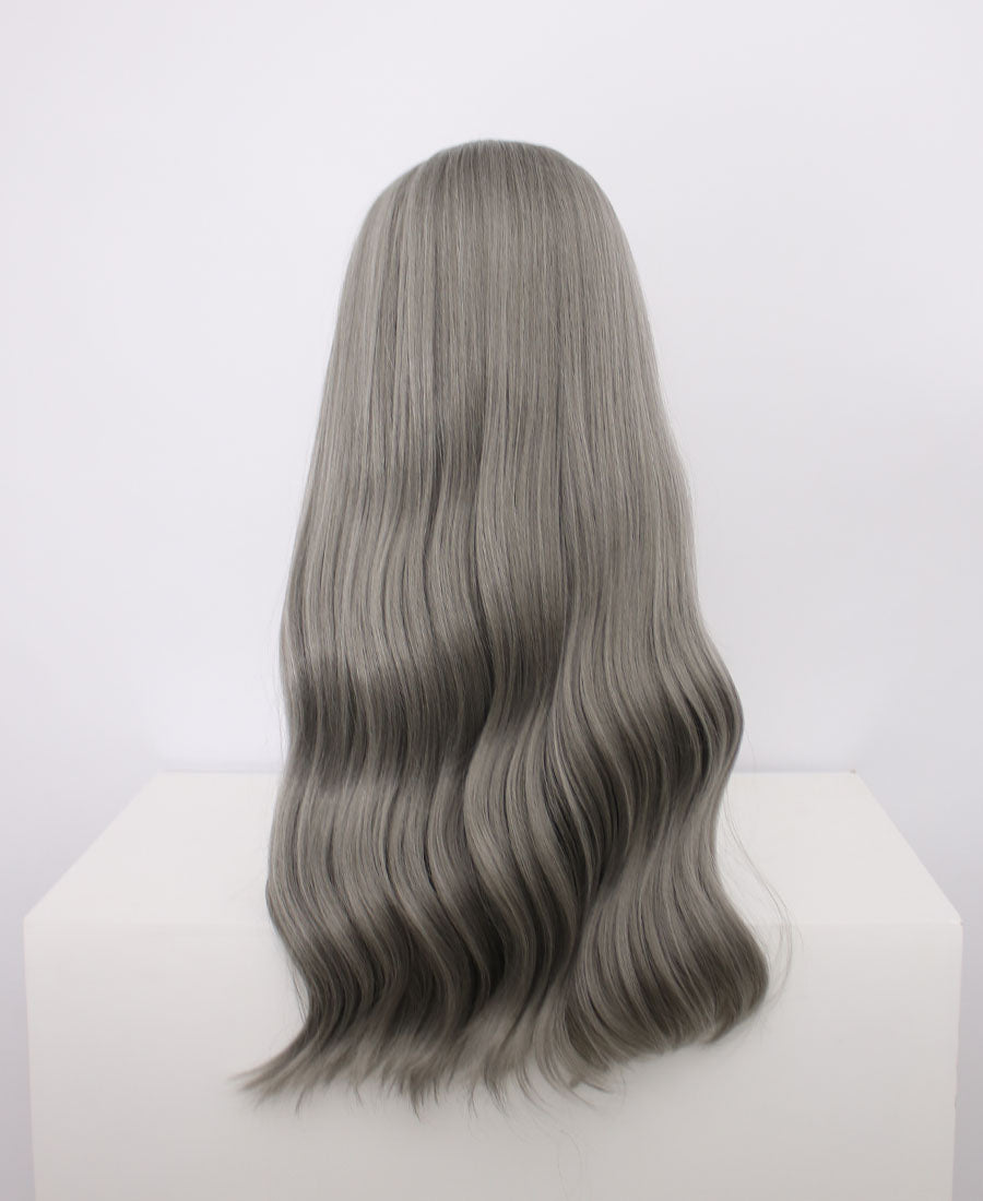 Mia-Grey Hard Frontal Synthetic Wigs