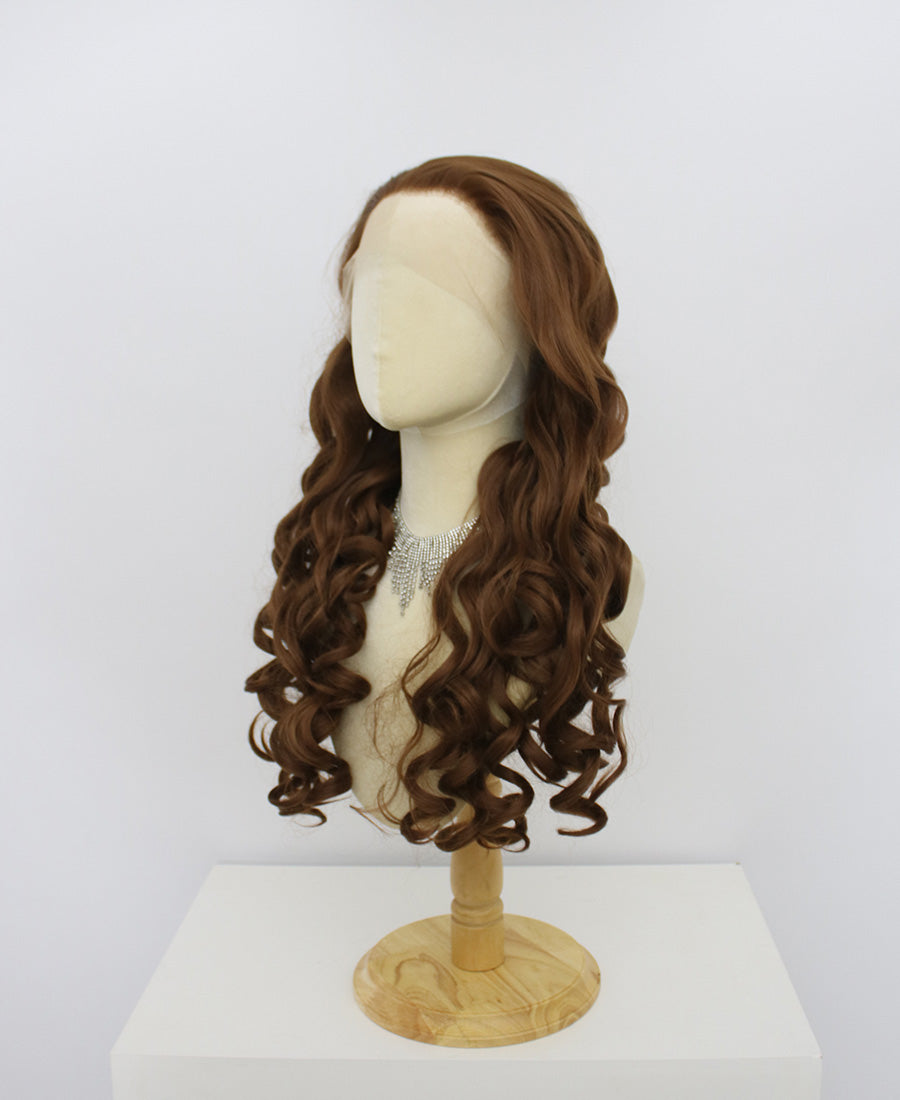 Katie-Brown Lace Frontal Synthetic Wigs