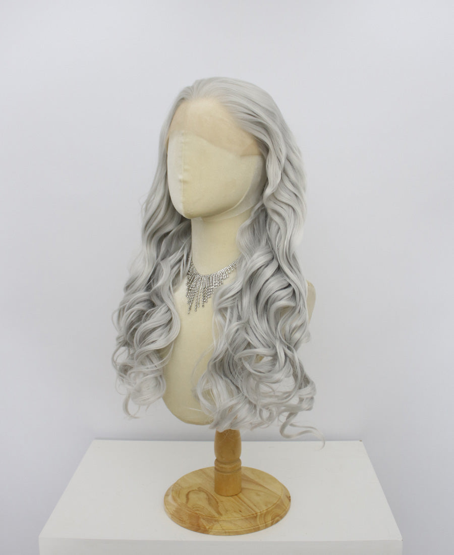 Brielle-Grey Lace Frontal Synthetic Wigs