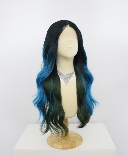 Freya-Blue And Green Lace Frontal Synthetic Wigs