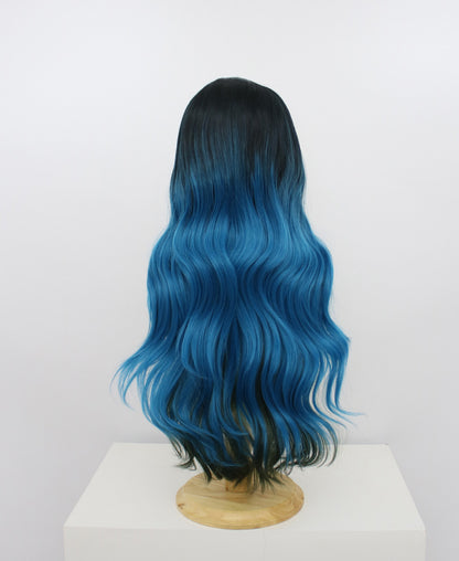 Freya-Blue And Green Lace Frontal Synthetic Wigs