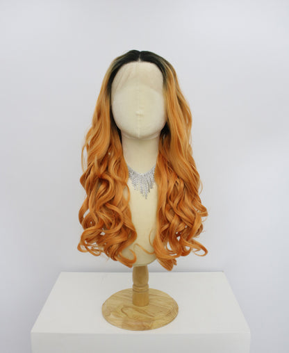 Daphne-Orange Lace Frontal Synthetic Wigs