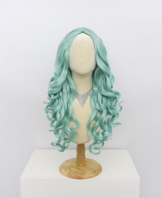 Ariel-Blue Hard Frontal Synthetic Wigs