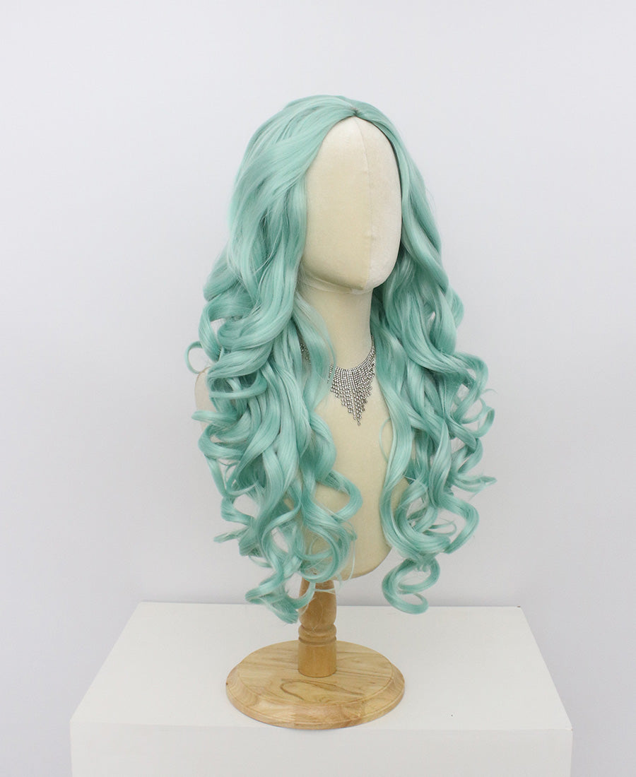 Ariel-Blue Hard Frontal Synthetic Wigs