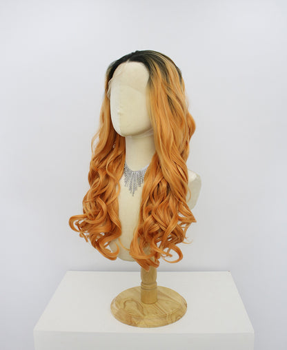 Daphne-Orange Lace Frontal Synthetic Wigs