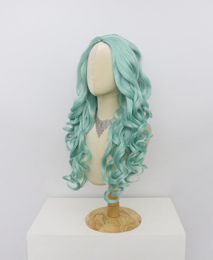 Ariel-Blue Hard Frontal Synthetic Wigs