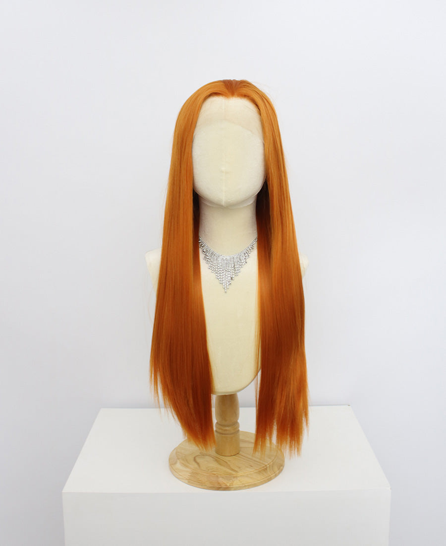 Brielle-Orange Lace Frontal Synthetic Wigs