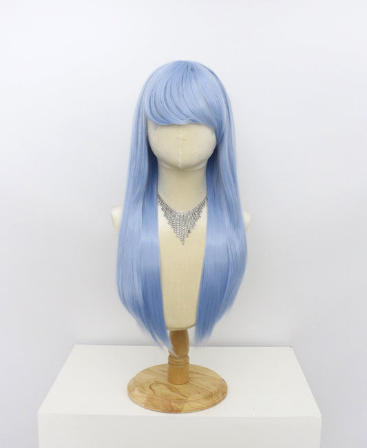 Ariel-Blue Hard Frontal Synthetic Wigs